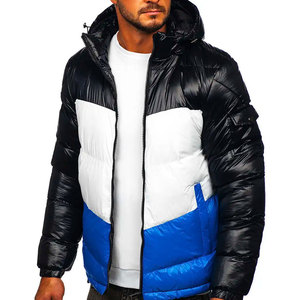 Men Winter Puffer <b>Jacket</b> with Stand Collar <b>Waterproof</b> & Breathable High Quality Custom Design <b>Long</b> Sleeve - Product Image 5