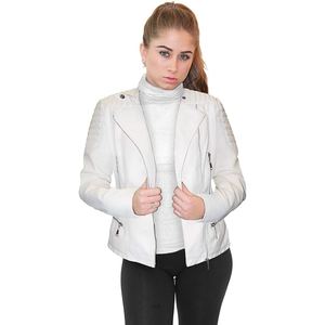 Veste en cuir d'agneau véritable élégante pour femmes, pour l'extérieur et l'intérieur - Product Image 1