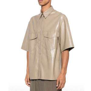 Chemises en cuir légères pour hommes, matière douce et résistante, coupe confortable, idéales pour le quotidien et le bureau - Product Image 4