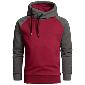 Sudadera con Capucha para Hombre, Diseño de Parches, Estilo Casual, Corte Regular, con Bolsillos, Forro Polar, Transpirable, Ecológica, para Otoño - Product Image 1