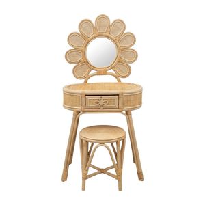 Handcrafted Rattan Kids <b>Vanity</b> <b>Table</b> Kids Furniture Kids Room Durable <b>Dressing</b> Desk Cheap Price High Quality Factory Hot Selling - Product Image 1