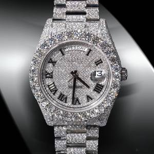 Custom Manufacturer Fully Iced Moissanite Stainless Steel Bussdown <b>Watch</b> Automatic Movement Luxury Hip Hop <b>Watch</b> for Men - Product Image 2
