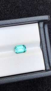 Turmalina natural color azul laguna, gema suelta con corte esmeralda, piedra de cristal para la elaboración de joyas. - Product Image 2