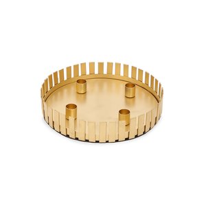 Support à bougie en métal doré avec insert en verre pour la décoration de la maison ou Pâques - Product Image 6