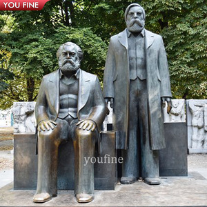 Grande Statua in Bronzo per Esterni, Scultura Commemorativa di <span class=keywords><strong>Marx</strong></span> ed Engels - Product Image 1