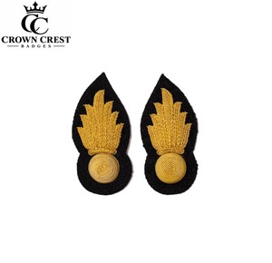 Badge en gros Bullion Blazer – Emblème brodé de fil doré de qualité supérieure pour la décoration de vêtements - Product Image 1