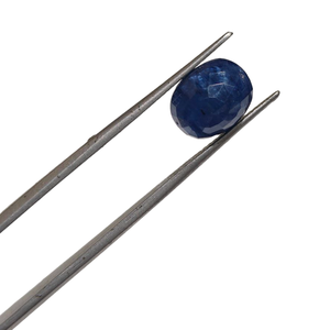 พลอยไพลินสีน้ำเงินพรีเมียม 6.65 กะรัต รูปทรงวงรี สำหรับแหวนหมั้นและเครื่องประดับชั้นดี - Product Image 1