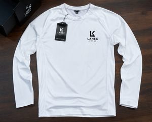 <b>Men</b> White Long Sleeve <b>Compression</b> <b>Shirt</b> Quick Dry Fitness Training Top Moisture Wicking Gym Workout Running Athletic Sportswear - Product Image 6