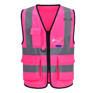 Veste de sécurité haute visibilité imperméable en gros avec bandes réfléchissantes, plusieurs poches, veste de travail unisexe - Product Image 1