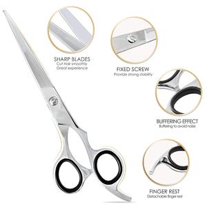 Tijeras profesionales para pelo de mascotas, con cuchillas lisas y afiladas, hechas con tornillo fijo de acero inoxidable, tijeras para el cuidado del cabello de mascotas - Product Image 5