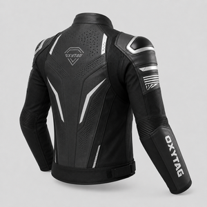 Custom Made Windproof Winter Motorbike Leather Jacket with Full Protection Sport <b>Protector</b> Unisex Design Cheap Price OEM - Product Image 6