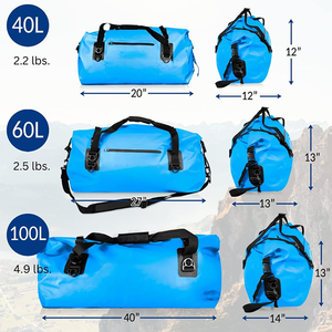 Men's Nylon Daypack Rectangular Shape Double Handle Zipper Closure 20-36L Capacity Workout Use <b>Water</b> Resistant Durable - Product Image 3