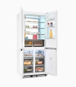 Réfrigérateur à congélateur bas de grande capacité 320 L, blanc, électrique, à refroidissement direct, avec dégivrage automatique, pour la maison, l'hôtel et le commerce - Product Image 4