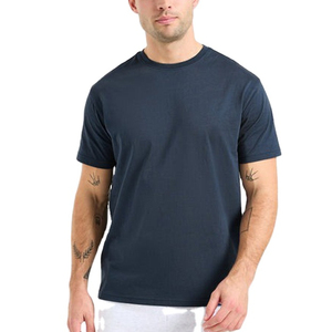 Camiseta de Hombre al por Mayor, Azul, de Alta Calidad, Talla Grande, con Bordado Personalizado - Product Image 3