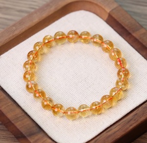 AAAA Natural Citrine 8mm Round Beaded Stretch <b>Bracelet</b> Healing <b>Crystal</b> Gemstone <b>Bracelet</b> Lucky Wealth Abundance Energy Jewelry - Product Image 2