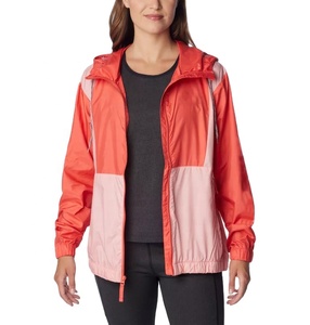 Chaqueta Cortavientos Personalizada, Chaqueta Informal con Bloques de Color, Chaqueta Cortavientos Ligera de Nailon para Mujer - Product Image 6