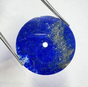 Cadran de montre unique en lapis-lazuli naturel avec pyrite, taille 24,50 mm, épaisseur 1,50 mm - Product Image 3