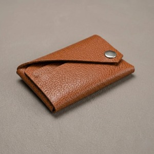 Porte-monnaie vintage en cuir organique à motif géométrique, durable, de haute qualité, grand format, portable, avec fermeture à bouton et sangle détachable pour cartes - Product Image 3