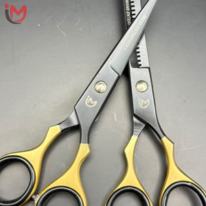 Ciseaux professionnels pour la coupe des cheveux, acier inoxydable à haute teneur en carbone, lame tranchante, 28 dents, pour droitiers, manche long, usage en salon - Product Image 4