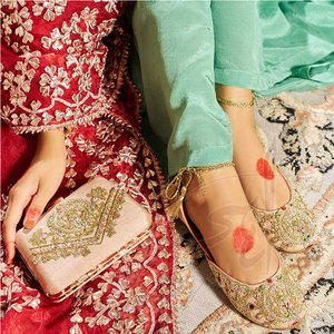 Handcrafted Care Printed Traditional Charm Modern Raw Silk Upper Velvet Lining High Quality Fashion Trend Anti-Slippery - Product Image 5