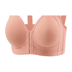 Soutien-gorge de sport pour femme, simple, à maintien élevé, respirant, séchage rapide, écologique, en Spandex/Nylon, bretelles réglables à l'avant, coussinets amovibles - Product Image 3