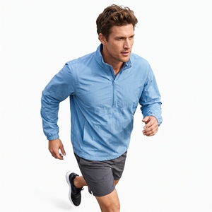 Chaqueta Cortavientos Ligera para Hombre, Impermeable, Transpirable, de Secado Rápido, con Bolsillo con Cremallera en el Pecho - Product Image 3