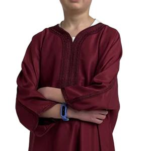 Abaya Islámica Infantil Personalizada con Bordado, Tallas Grandes, Ropa Tradicional Musulmana - Product Image 3