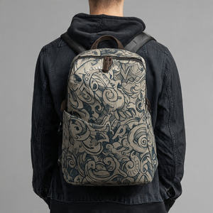 Sacs à dos souples en cuir véritable avec GPS, sacs à dos de voyage pour ordinateur portable, sacs à dos d'école unisexes de grande taille pour garçons - Product Image 2