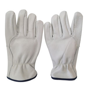 Gants de travail mécaniciens en cuir noir avec logo personnalisé, résistants, pour hommes, pour la construction, taille XL, pour la protection - Product Image 3