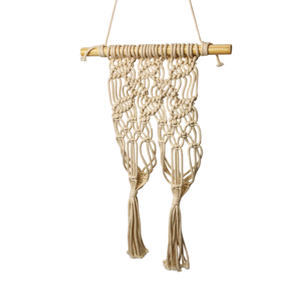 Cintre minimaliste en coton macramé lavable pour plantes avec thème de la nature pour décoration intérieure/extérieure et anniversaire - Product Image 6