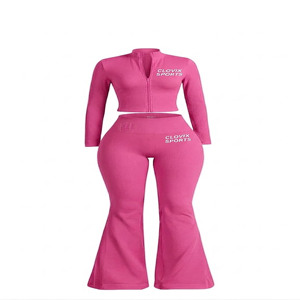 Clovix Sports – Ensemble de survêtement d'hiver pour femme, prix abordable, doublure polaire chaude, haute qualité, fournisseur en gros - Product Image 4