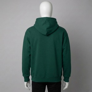 เสื้อฮู้ดดี้ผู้ชายคุณภาพสูง สีเขียว ประดับคริสตัลหรูหรา สไตล์สตรีทแวร์ ลายจุดเงา ใส่สบาย เหมาะสำหรับฤดูหนาว - Product Image 5