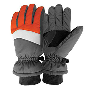 Gants de ski d'hiver imperméables en cuir avec fermeture à cordon, résistants au froid, pour snowboard, avec logo personnalisé - Product Image 1