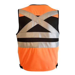 Chaleco de Seguridad Reflectante de Alta Visibilidad, 100% Algodón, Impermeable, con Cremallera Frontal, Logotipo Personalizado, Diseño Unisex, Ropa de Trabajo - Product Image 3
