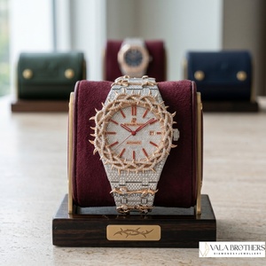 Montre Hip Hop en Moissanite et Diamants, Bracelet en Acier Inoxydable, Montre à Quartz de Luxe pour Rappers, DJ, Défilés de Mode et Soirées Audemars Piguet - Product Image 4