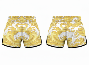 Shorts de Muay Thai personnalisés Pro Felt pour hommes, en polyester satiné, pour arts martiaux, entraînement de kickboxing, vêtements de sport - Product Image 3