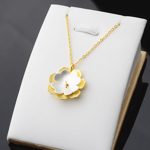 Ensemble de pendentifs en argent S925 avec lotus et 10-12 perles, nouveaux accessoires DIY pour femmes, colliers fins avec chaîne, bandeau, collier - Product Image 1