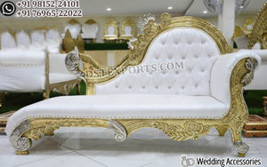 Sofá de Boda Dorado de Lujo Personalizado, Muebles de Boda Hechos a Mano en Suiza - Product Image 5