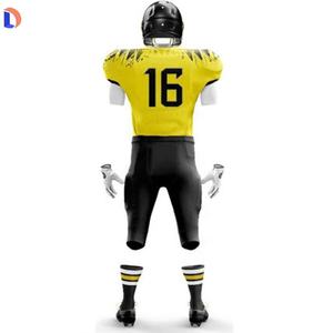 Personalizado de fútbol americano uniforme de sarga de aparejos uniforme Jersey - Product Image 4