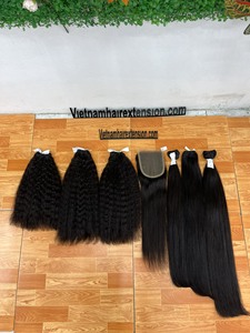 Extensiones de Cabello Vietnamitas Más Vendidas, Onduladas, con Doble Trama, Extensiones de Cabello al Por Mayor, 100% Cabello Virgen Remy, Longitud de 8 a 32 Pulgadas - Product Image 3