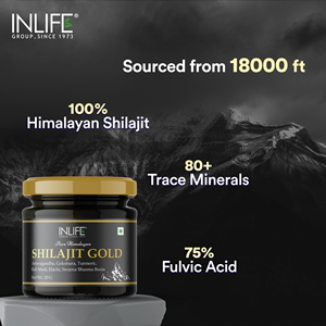Résine d'Or de Shilajit de l'Himalaya 20g 75% Acide Fulvique avec Ashwagandha Gokshura Curcuma Soutien Énergétique et Stamina Ayurvédique - Product Image 4