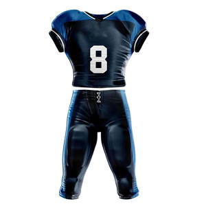 Nouvelle conception, uniforme de football américain en gros, pas cher, coton/polyester, couleur personnalisée, design respirant, ensembles imprimés personnalisés - Product Image 1