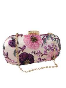 Bolso de Mano con Bordado Estampado de Diseñador, para Mujer, para Bodas, Fiestas Nocturnas, Estilo Indio, Hecho a Mano - Product Image 2