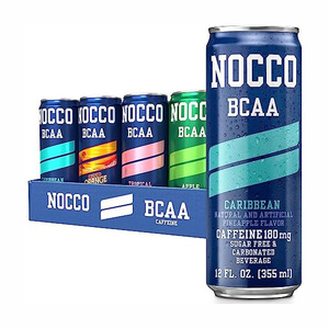 Boisson énergétique multivitaminée NOCCO BCAA - ORANGE SANGUINE (Caféinée) 24 canettes - Product Image 3