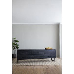 Mobile da soggiorno nero 86,5x20x30,5 - Product Image 6