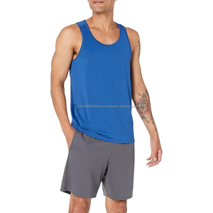 Round Neck High Quality Muscle tank <b>Tops</b> <b>Men</b> Super Soft Stretch Fitness Gym Workout Singlet Gym Wear Fitness Gym Shirt for Male - Product Image 4