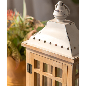 โคมไฟไม้ดีไซน์ยุโรปแบบโบราณ ที่วางเทียนตกแต่งบ้าน งานปาร์ตี้ งานแต่งงาน สำหรับรอมฎอน ฤดูใบไม้ผลิ 2025 - Product Image 5