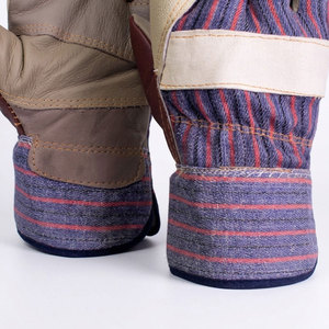 Gants de travail en cuir de buffle durable, haute qualité, pour travaux de construction, usage industriel et sécurité. - Product Image 6