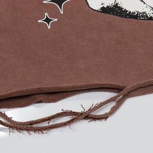 Hoodie surdimensionné entièrement personnalisé avec impression sérigraphique, tissu 100% coton, design tendance pour un look décontracté ou streetwear, unisexe. - Product Image 4