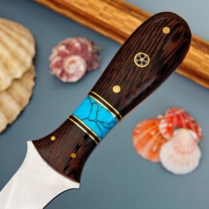 มีดแกะหอยนางรมสแตนเลส ด้ามไม้ ที่เปิดเปลือกหอย เครื่องมือครัวอาหารทะเล ขายส่ง - Product Image 2